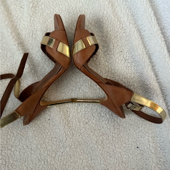 Elizabeth and James gold and tan strap heel - Picture 5 of 9